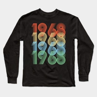 Vintage 1968 Birthday Long Sleeve T-Shirt